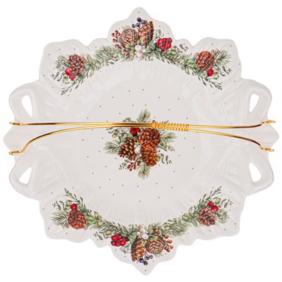 БЛЮДО LEFARD "CELEBRATION" С МЕТАЛЛ.РУЧКОЙ 26СМ (КОР=12ШТ.)