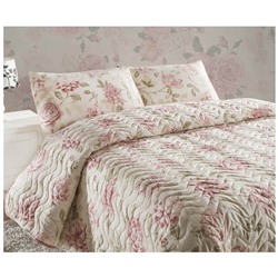 1 сп. Стеганое Покрывало Двустороннее 160x220 см. с Наволочкой 50x70 см. Care Pembe