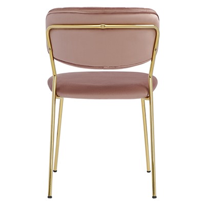 Стул Eirill, велюр, розовый