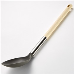 Ложка поварская BE-1598Y "Ecoline vanilla" 34 см бежевый  ( 72 ) оптом