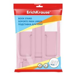 Подставка для книг ErichKrause Base, Pastel, пластик, розовая