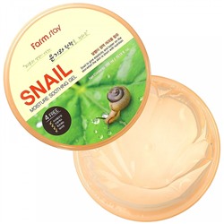 Гель для лица и тела увлажняющий успокаивающий c муцином улитки Snail Moisture Soothing Gel, FarmStay, 300 мл