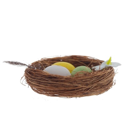 GAEM Изделие декоративное "Гнездо пасхальное" (блок 12 шт), L5,5 W5,5 H2,5 см, 4в.