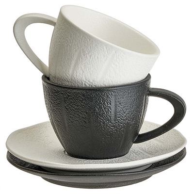Чайный набор 4 предмета 200 мл AK4-0001 "FLAT WHITE collection" в подарочной коробке