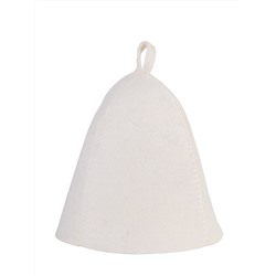 Шапка банная, войлок белый