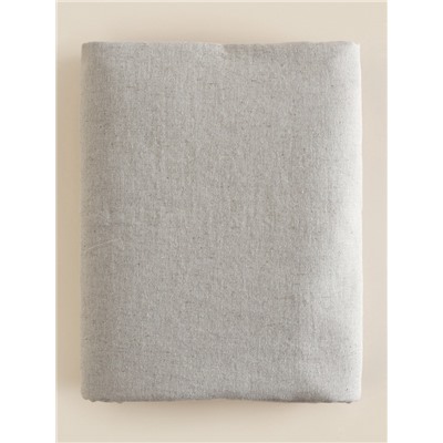 Простыня на резинке SL Home Linen collection 140*200+30 см , цв.серый, лён30%/хлопок70%