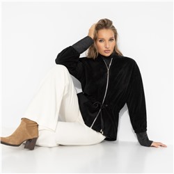 Бомбер мягкий на кулиске, Хочу-надо-беру (чёрный)