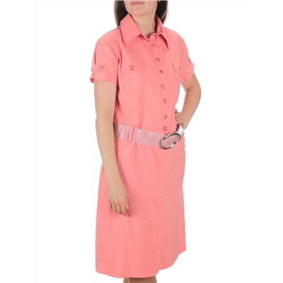 9939 PEACH Платье женское (85% хлопок, 10% вискоза, 5% лайкра)