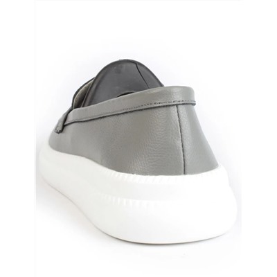 03-ZL-8501 DK. GRAY Полуботинки женские (натуральная кожа)