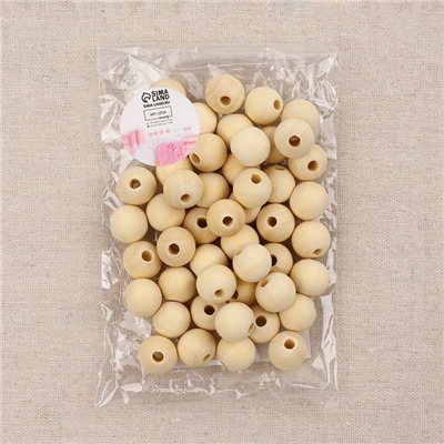 Набор бусин для макраме «Круг», d=16 мм, 50 шт.