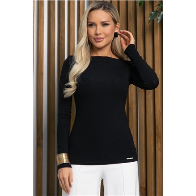 Блуза Грация (черная) Б13047-44М