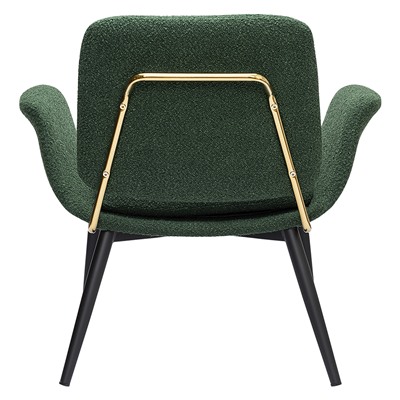 Лаунж-кресло Hilde, букле, темно-зеленое