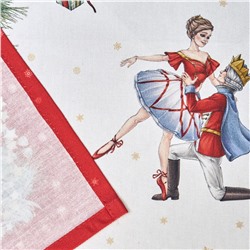 НАБОР САЛФЕТОК ИЗ 2-Х ШТ "ЩЕЛКУНЧИК",40Х40СМ , КРАСНЫЙ ,100% ХЛОПОК