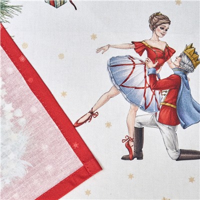 НАБОР САЛФЕТОК ИЗ 2-Х ШТ "ЩЕЛКУНЧИК",40Х40СМ , КРАСНЫЙ ,100% ХЛОПОК