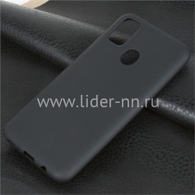 Задняя панель для Samsung Galaxy  M21/M30S Силикон матовый (черная)