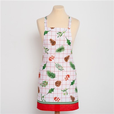 Фартук «Доляна» New Year, 60×65 см, 100% хлопок, рогожка 164 г/м²