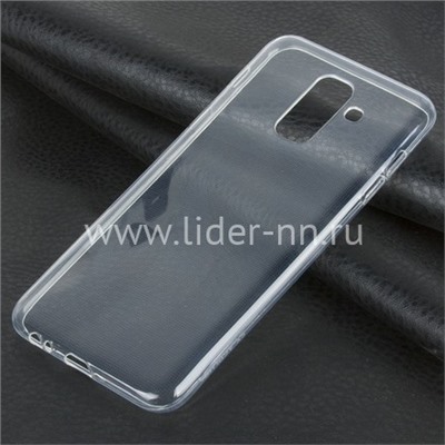 Задняя панель для Samsung Galaxy A6 Plus 2018 SM-A605M Силикон  прозрачная (пакет)