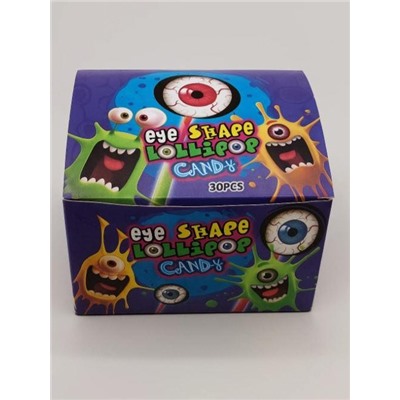 Карамель на неоновой палочке "Глаз" Eye Shape Lollipop, 30 шт.