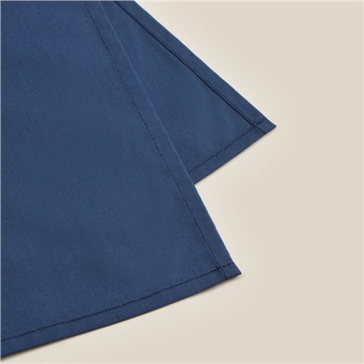 Простыня 1.5 спальная SL Home Percale 300ТС, 160×235 см, синяя, хлопок 100%