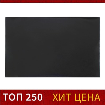 Накладка на стол офисная 45×65 см, Calligrata, с прозрачным карманом, чёрная