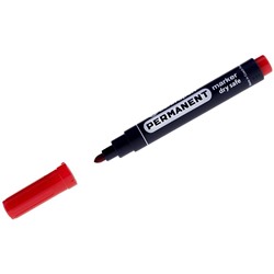 Маркер перманентный Centropen "8510" красный, пулевидный, 2,5мм, устойчив к высыханию