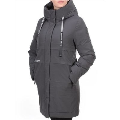 8802 DARK GRAY Пальто зимнее женское CLOUD LAG CAT  (200 гр. холлофайбер)