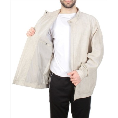 5869L BEIGE Ветровка мужская DSG DONG (100% лён)