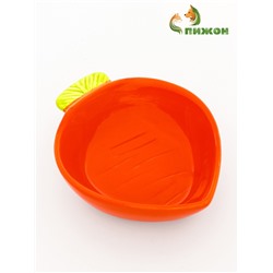Миска керамическая для грызунов "Морковь" 10 х 13 х 3,8 см