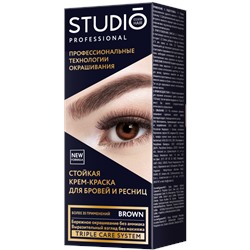 STUDIO Краска для бровей и ресниц 50/30 г КОРИЧНЕВАЯ