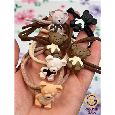 Резинки детские (Мишки) 5 пар Арт 61 Корея