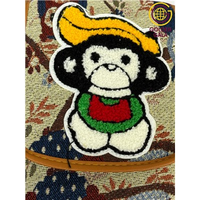 Сумка детская мягкая из гобелена с апликацией