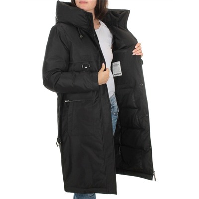 EAC293 BLACK Куртка зимняя женская (200 гр. холлофайбера)