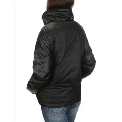 EAC918 BLACK Куртка демисезонная женская (100 гр. синтепон)