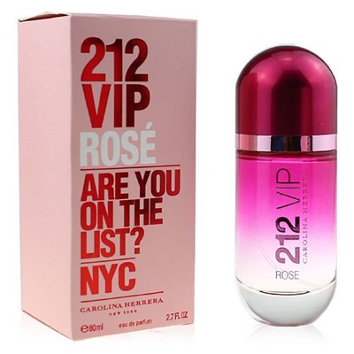 Carolina Herrera 212 Vip Rose For Women edp 80 ml New