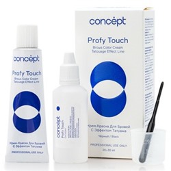 Concept Краска для бровей с эффектом татуажа графит 30+20мл
