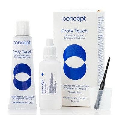 Concept Краска для бровей с эффектом татуажа графит 30+20мл