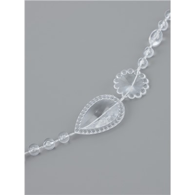 Бусы на нитях, 15 мм, 9±1 м, прозрачные