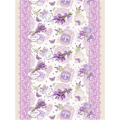 Ткань Рогожка / Лаванда 1