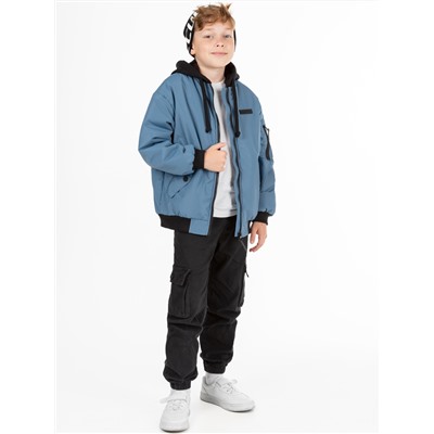 Куртка утеплённая для мальчика NIKASTYLE 4м5525 Джинс Nikastyle