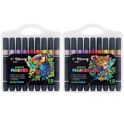 Маркеры акриловые 18цв. трёхгранный корпус YL245111-18/Китай