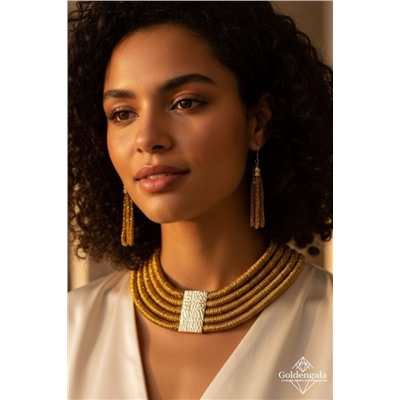 Набор бижутерии колье трансформер и серьги П5/001