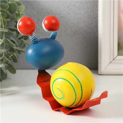 Фигурка металл «Улыбчивая улитка», 15×6.5×12 см, МИКС