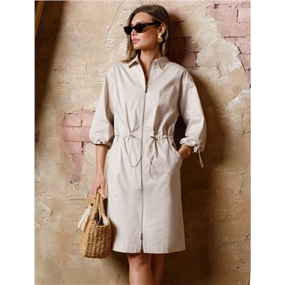 Платье из хлопка на молнии