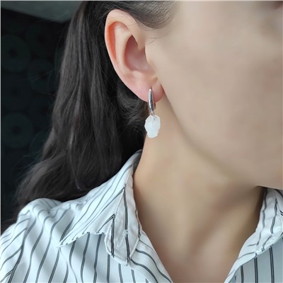 Серьги из кристаллов горного хрусталя