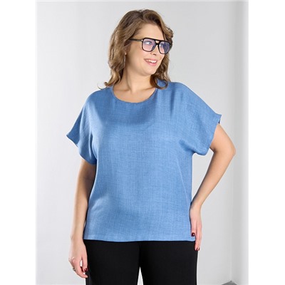 Женская блузка "Женский каприз-3" / синий