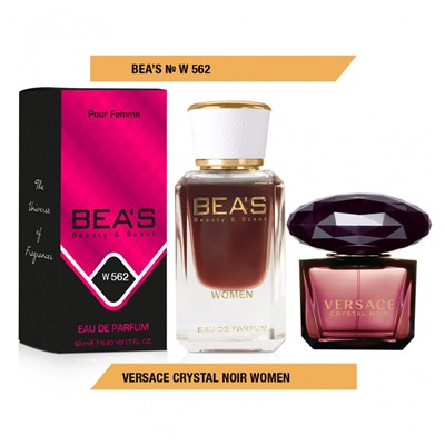 Beas W562 Versace Crystal Noir Women edp 50 ml, Парфюм женский Beas W562 создан по мотивам аромата Versace Crystal Noir