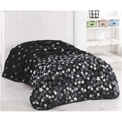 Односпальный Плед 155x220 см Stars Siyah - Hobby