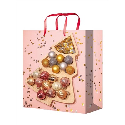 Пакет подарочный НГ 18x23x8см Яркий конфетти Optima ППК-3840/12/Россия