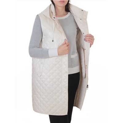 802 LT. BEIGE Жилет утепленный женский (50 гр. синтепон)