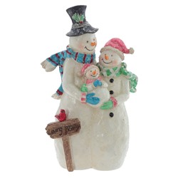 GAEM Фигурка декоративная "Снеговики", L18 W9 H31 см
